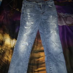 American Eagle Ripped Blue Jeans